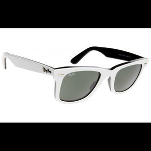 Brand New Ray Ban “4147” Wayfarer in White/Black